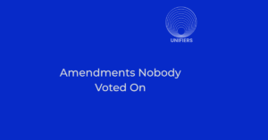 Unvoted amendments on blue background